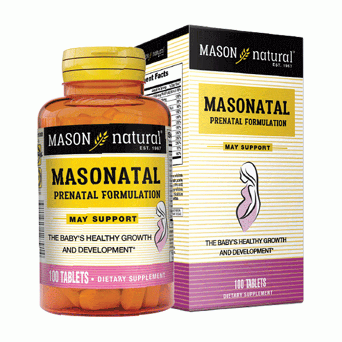 Mason Natural Masonatal Prenatal Formulation, Chai 100 viên