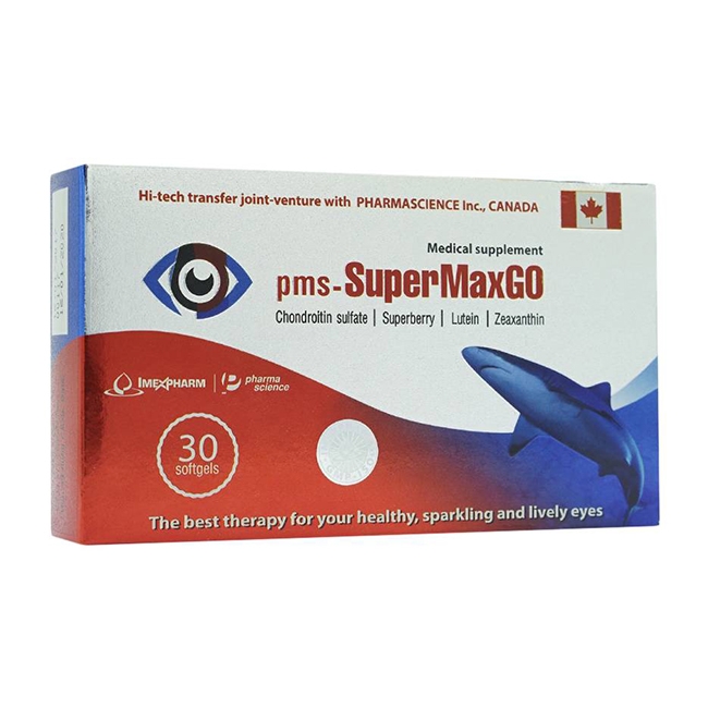 Viên uống bổ mắt Imexpharm pms-SuperMaxGo cho đôi mắt sáng khỏe