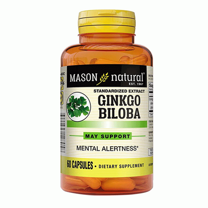 Mason Natural Ginkgo Biloba,  Lọ 60 viên