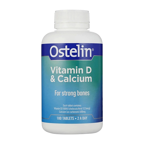 Viên uống bổ sung dưỡng chất Ostelin Vitamin D & Calcium 180 viên