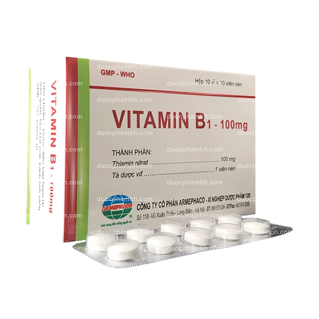 Viên uống bổ sung VITAMIN B1 - Thiamin nitrat 100mg