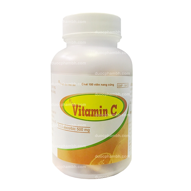 Viên uống bổ sung Vitamin C 500mg - Acid ascorbic 500mg