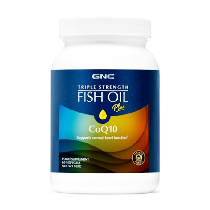 Viên uống dầu cá bổ tim mạch GNC Triple Strength Fish Oil Plus 60 viên