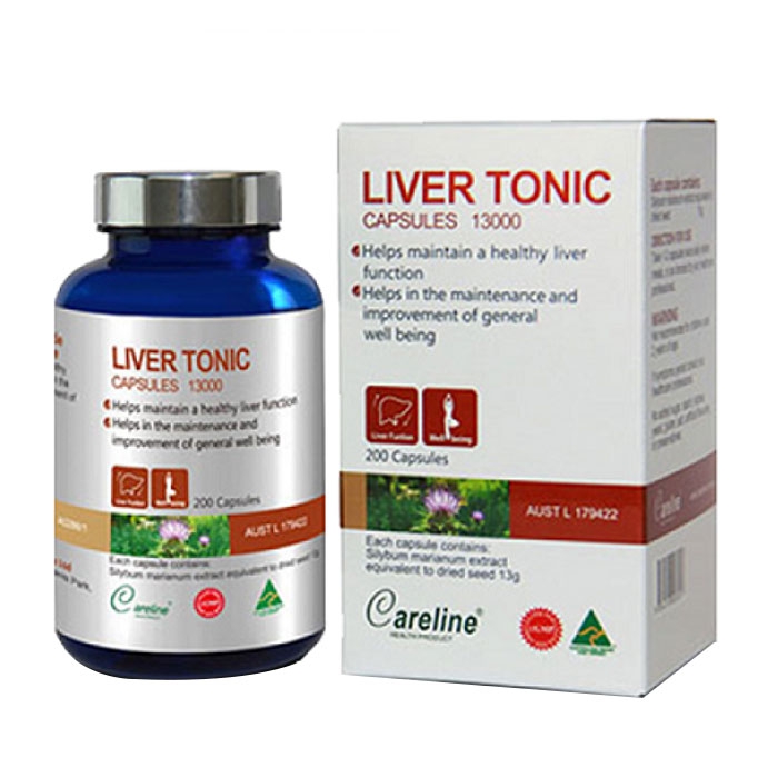Viên uống giải độc gan Careline Liver Tonic, Chai 200 viên