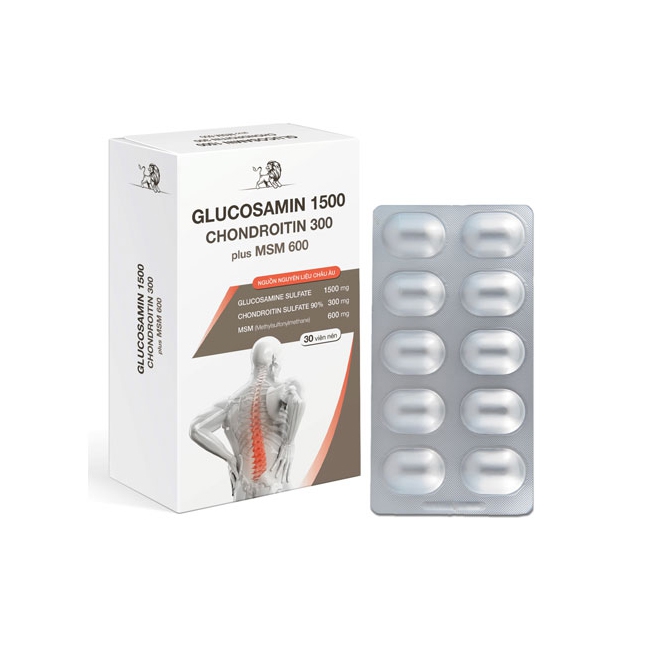 Mediphar USA Glucosamin, Chondroitin Plus MSM , Hộp 30 viên