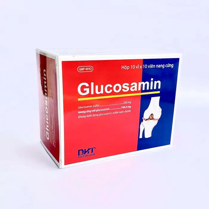 Viên uống Glucosamin TM hỗ trợ xương khớp khỏe mạnh, Hộp 10 vỉ x 10 viên