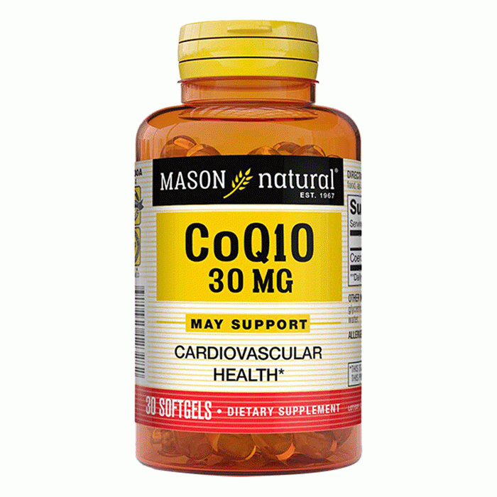 Viên uống hỗ trợ sức khỏe tim mạch Mason Natural CoQ10 30mg Lọ 30 viên