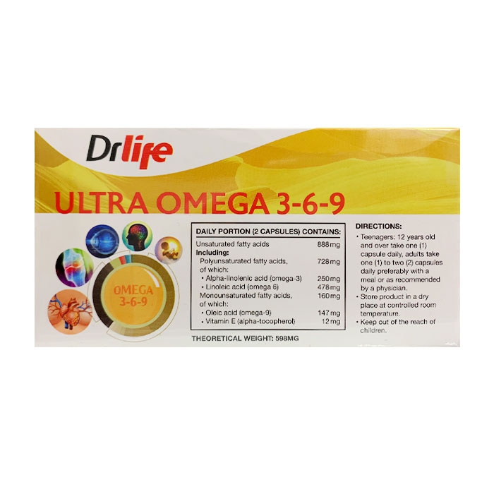 Drlife Ultra Omega 369, Hộp 60 Viên