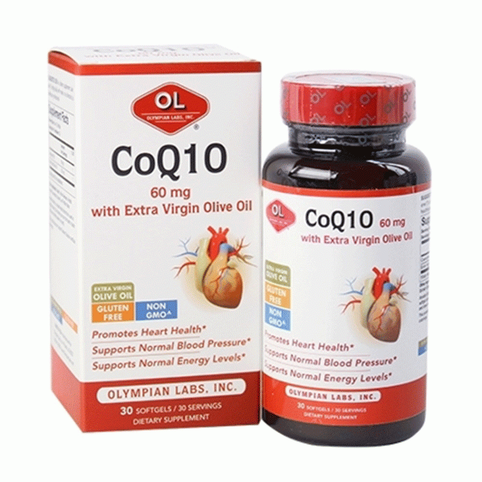 Viên uống hỗ trợ tim mạch Olympian Labs CoQ10 60mg, Chai 30 viên