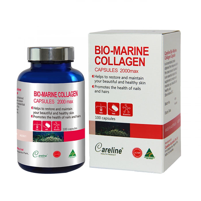 Viên uống ngăn ngừa lão hóa, giảm nếp nhăn da Careline Bio Marine Collagen 100 viên