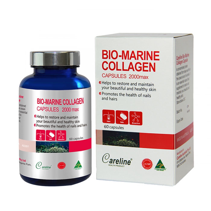 Viên uống ngăn ngừa lão hóa, giảm nếp nhăn da Careline Bio Marine Collagen 60 viên