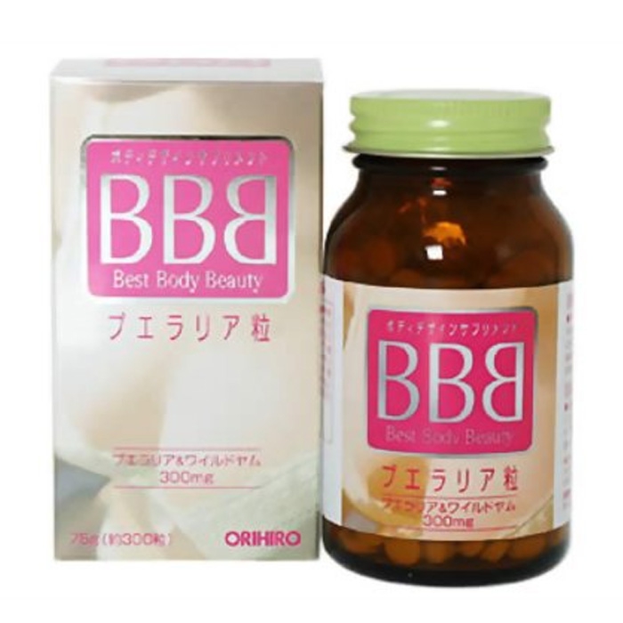 Viên uống Nở Ngực BBB Orihiro Best Beauty Body | Chai 300 viên