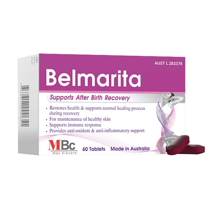 Viên uống phục hồi sức khỏe sau sinh Max Biocare Belmarita 60 viên