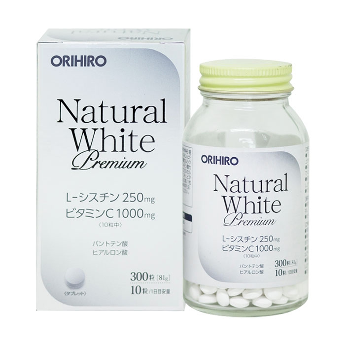 Viên uống trắng da Natural white Orihiro 300 viên