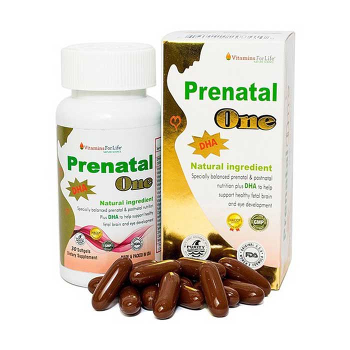 Viên vitamin tổng hợp cho bà bầu Vitamins For Life Prenatal One Hộp 30 viên