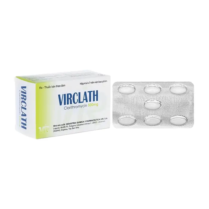 Virclath 500mg Industria 4 vỉ x 7 viên