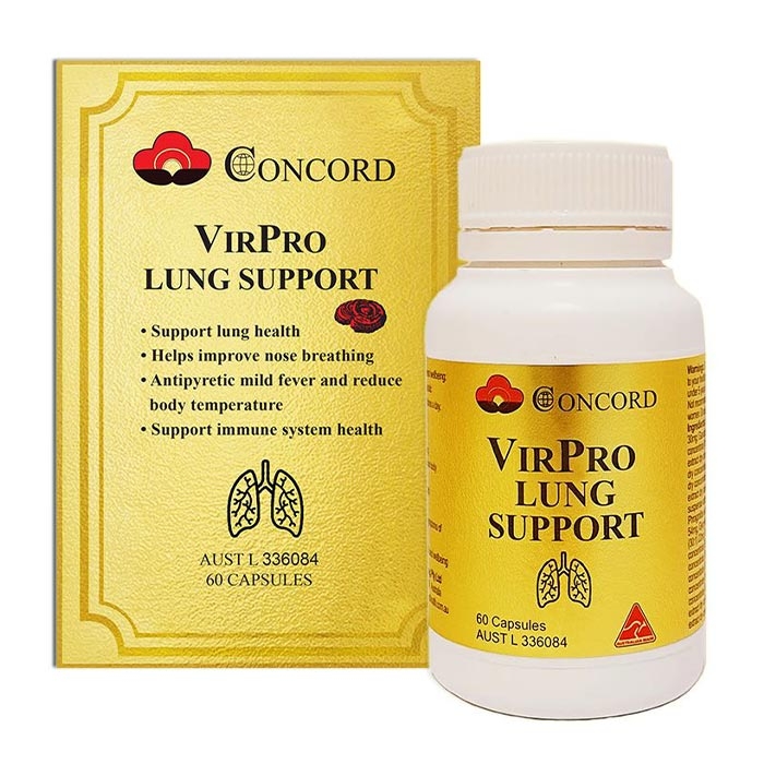 Virpro Lung Support Concord 6 vỉ x 10 viên - Viên uống bổ phổi