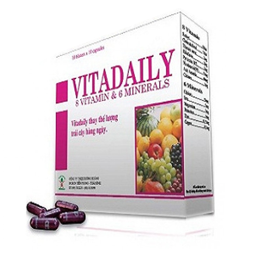VITADAILY bổ sung vitamin và khoáng chất cho cơ thể, Hộp 10 vỉ x 10 viên