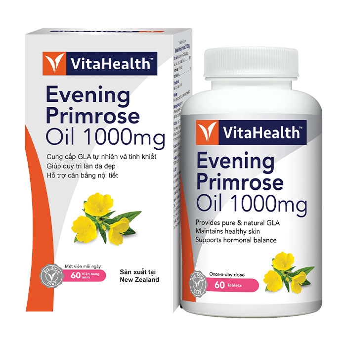 Vitahealth Evening Primrose Oil 1000mg, Hộp 60 viên