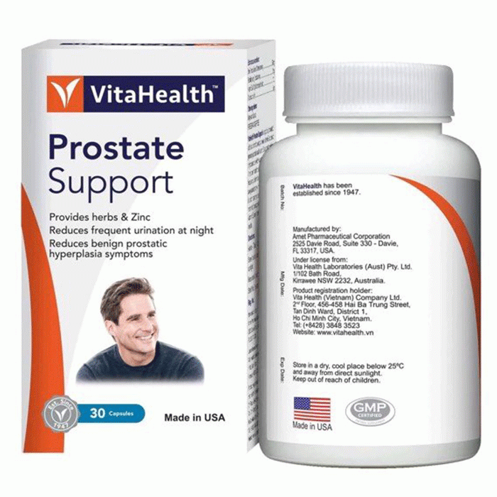 Vitahealth Prostate Forte, Chai 30 viên
