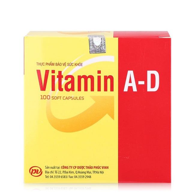 Tpbvsk Vitamin AD Gold Phúc vinh | Hộp 100 viên