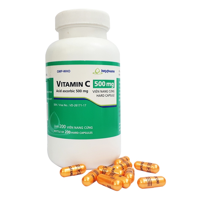 Imexpharm Vitamin C 500mg, Chai 200 viên
