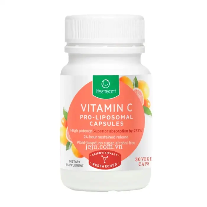 Vitamin C Pro liposomal Lifestream 30 viên - Viên uống bổ sung Vitamin C