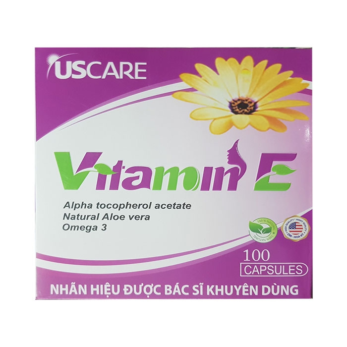 Vitamin E UScare, Hộp 100 viên