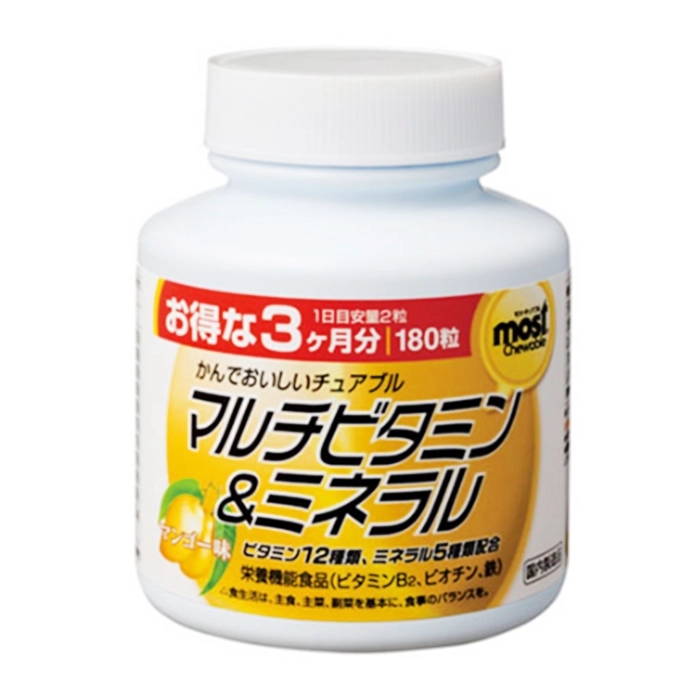 Vitamin Khoáng Chất Most Chewable Orihiro 180 viên - Bổ sung vitamin cho cơ thể