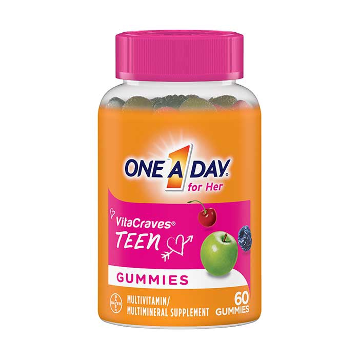 Vitamin One A Day for Her Vitacraves TEEN Multi Gummies, Hộp 60 viên