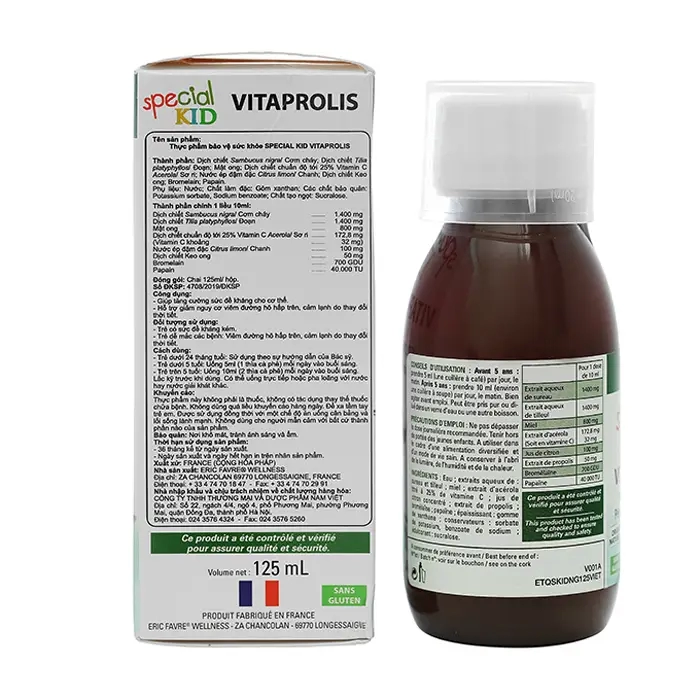 Vitaprolis Special Kid 125ml - Siro hỗ trợ giảm viêm đường hô hấp