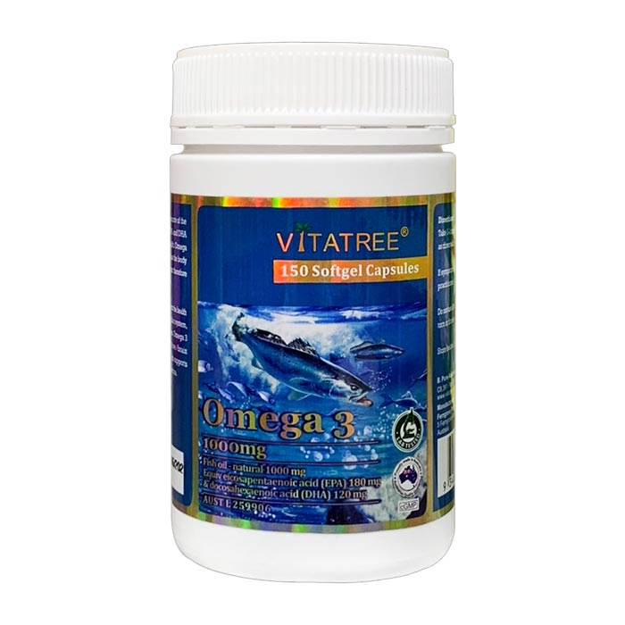 Tpbvsk dầu cá Vitatree Omega 3 1000mg, Lọ 150 viên