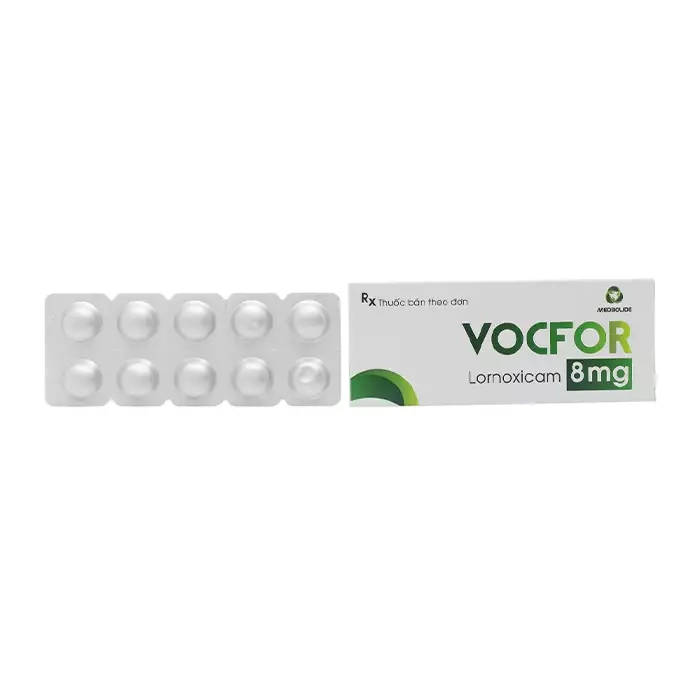 Vocfor 8mg Medbolide 3 vỉ x 10 viên - Thuốc giảm đau, kháng viêm