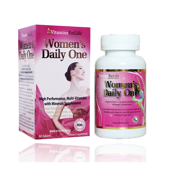 Bổ sung Vitamin cho phụ nữ Women Daily One Vitamins For Life, Hộp 60 viên