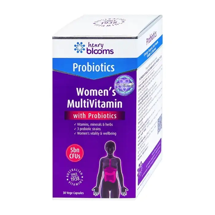 Women's Multivitamin With Probiotics Henry Blooms 30 viên - Multivitamin nữ