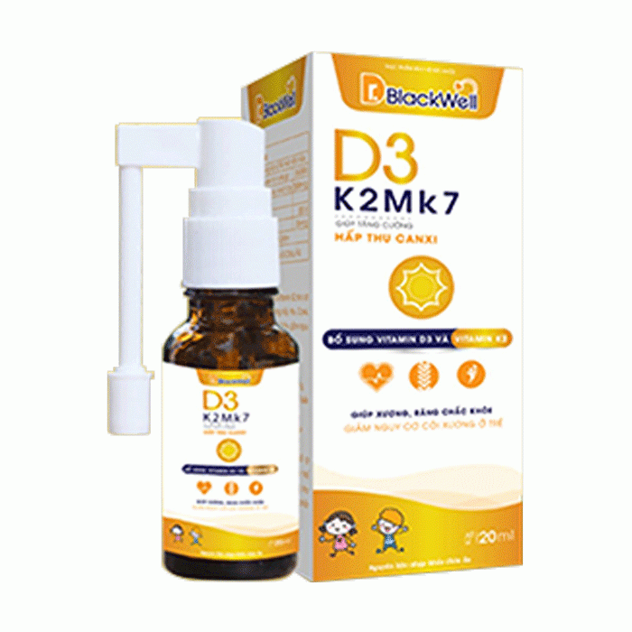 Xịt bổ sung Vitamin D3 Blackwell D3 K2NMK7 Lọ 20ml