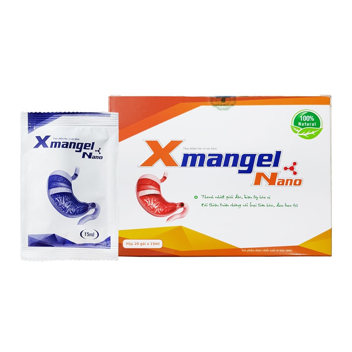 Tpbvsk tiêu hóa Xmangel Nano, Hộp 20 gói