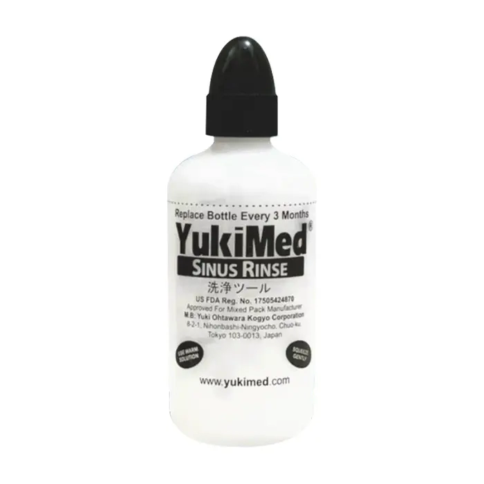 Yukimed Sinus Rinse (1 bình 240ml + 10 gói) - Dung dịch vệ sinh mũi xoang