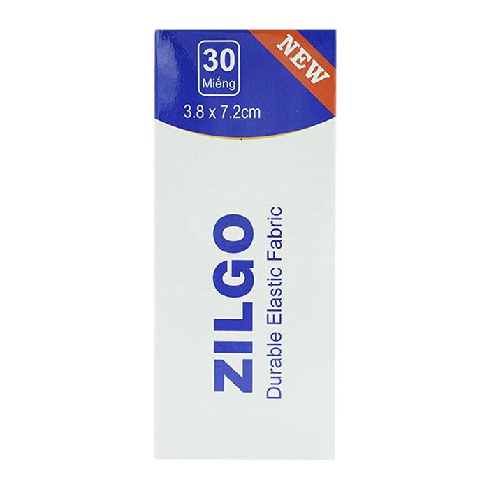 Zilgo New 3.8 x 7.2 cm 30 miếng - Băng cá nhân